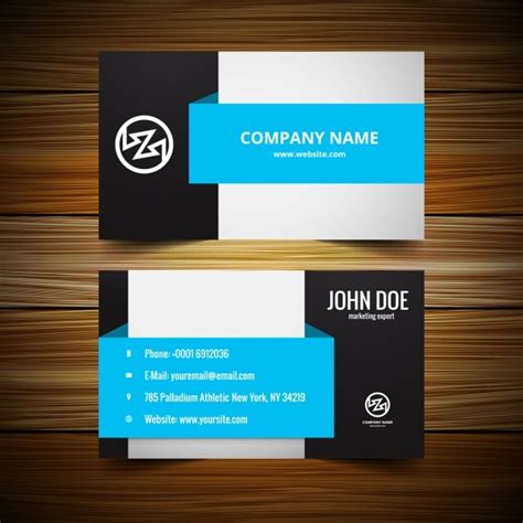 Free Vector Stylish Visiting Card Template