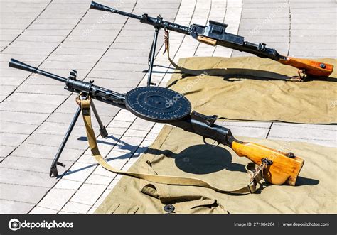 Soviet Degtyarev Light Machine Gun Stock Editorial Photo © Blinow61