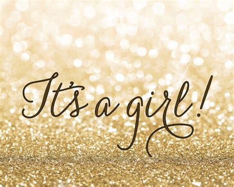 8x10 Printable Its A Girl Glitter Sign Home Decor