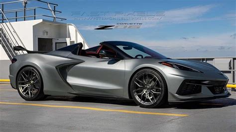 Pic 2023 Corvette Z06 Rendering In Hypersonic Gray Corvette Sales