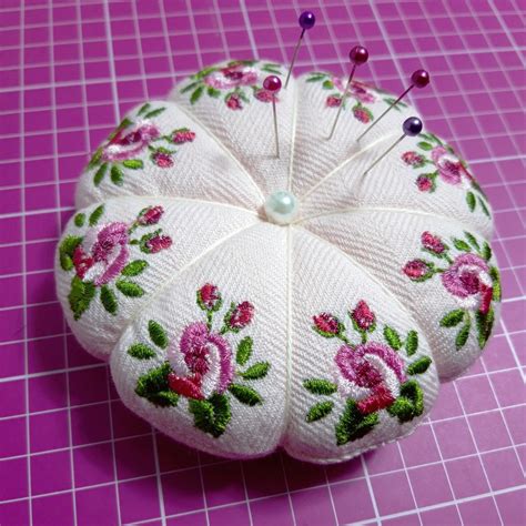 Handmade Embroidered Pin Cushion Etsy