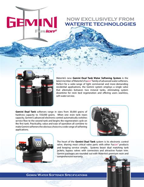 Wow Get Top Hum Gemini Dual Water Softener 2 X 90k Free Shipping
