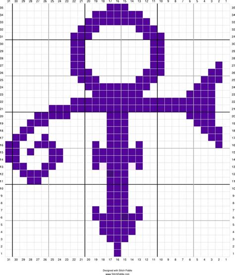 Copy Of Prince Symbol 2 Cross Stitch Pattern Maker Cross Stitch