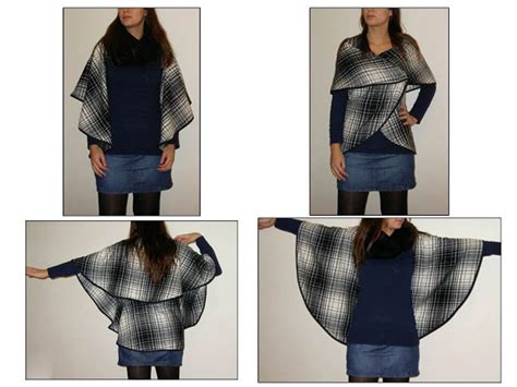 Notions de couture et de courtepointe. tuto couture poncho femme - Tutoriel couture et tricot