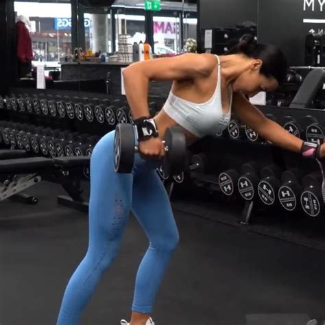 Standing Bent Over Row Single Arm By Miss M Exercise How To Skimble