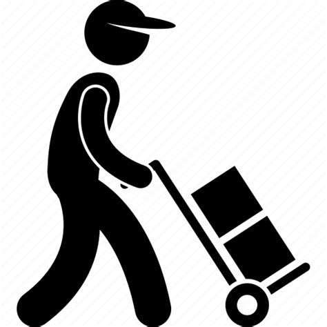 Courier Delivery Deliveryman Parcel Service Shipping Icon