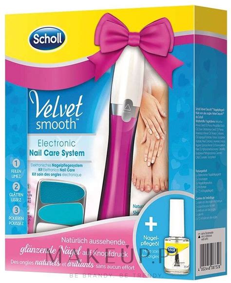 Scholl Velvet Smooth Electronic Nail Care Sistem Pink Elektroniczny