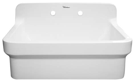 Maybe you would like to learn more about one of these? Whitehaus Collection Laundry Sink With High Backsplash ...