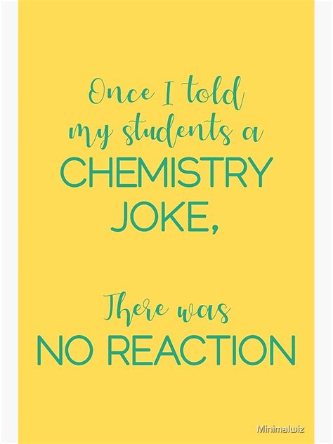 Chemistry Teacher Teachers Day Funny Poster For Sale By Minimalwiz Redbubble