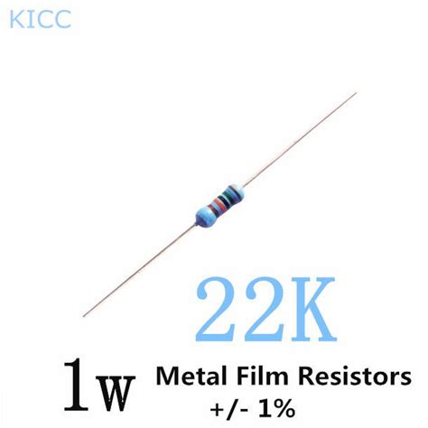 1w 22k Ohm 1 Metal Film Resistor 1w Color Ring Resistors