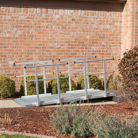 Silver Spring Folding Aluminum Wheelchair Access Ramps With Handrails