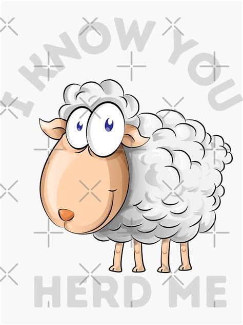 I Know Ewe Herd Mefather Days Puns Sticker By Saso22 Redbubble