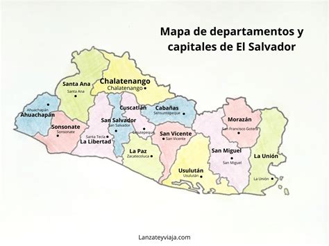 Lista De Departamentos Y Capitales De El Salvador 【apréndetelas Todas】