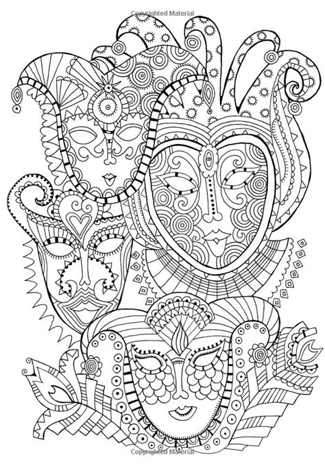 Tous les masques à décorer pour le carnaval ou autres festivités. Masques carnaval - Anti-stress & Art-thérapie - Coloriages ...