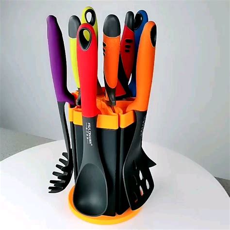 Kitchen Accessories 11 Piece Knife Set And Nylon Nonstick Cooking