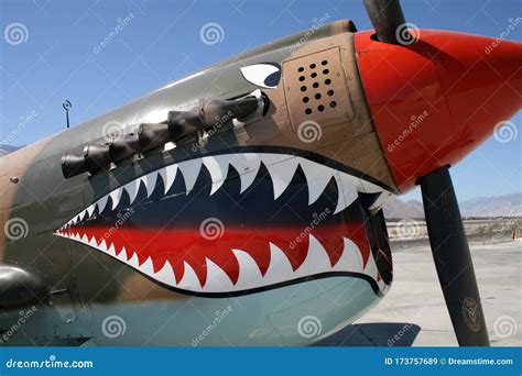 Flying Tiger Warbird Noseart Editorial Photo Cartoondealer Com