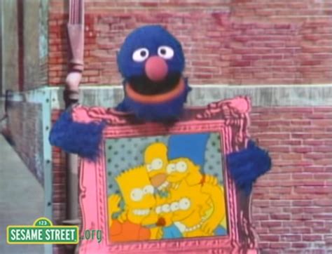 The Only Time The Simpsons Made An Appearance In Sesame Street And To This Day I Cant Get The