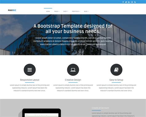 Maxibiz Bootstrap Business Website Template Templatemag