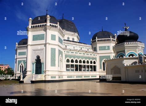 Masjid Raya Al Mashun Medan Mosque North Sumatera Indonesia Stock