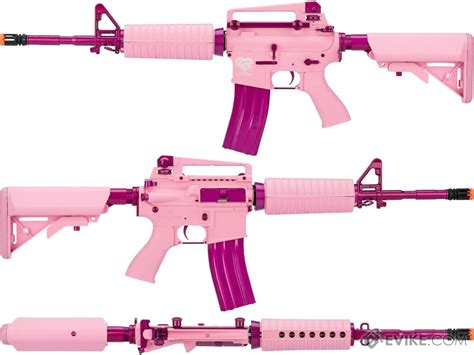 Gandg Femme Fatale Special Edition Carbine Combat Machine Airsoft Aeg Rifle Pink Airsoft