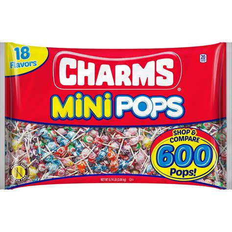 Charms Mini Pops Assorted Flavors 600 Count