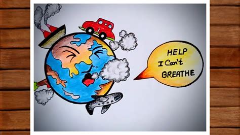 Air Pollution Drawing Save Earth Drawing How To Draw Save World