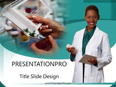 Pharmacist Powerpoint Template Background In Medical