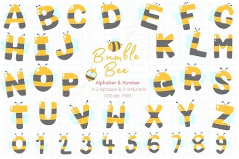 Bumblebee Alphabet And Number