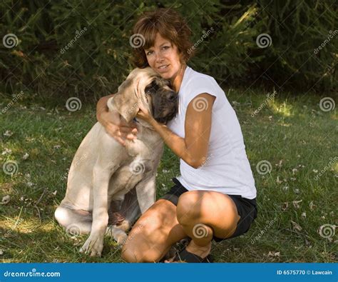 Dogs Knotting Woman
