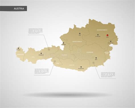 Vector Set Of Austria Country Isometric 3d Map Austria Map Europe