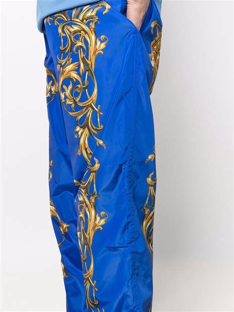 Versace Jeans Couture Baroque Pattern Print Track Pants Farfetch