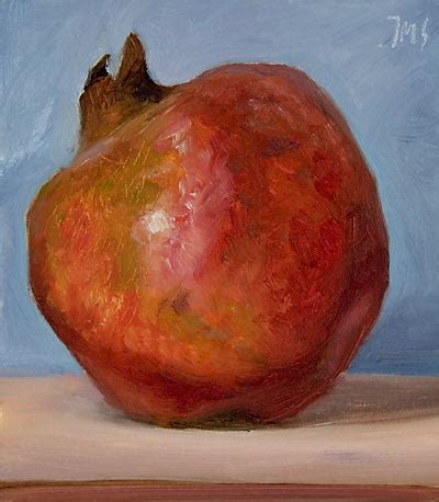 Daily Paintings Pomegranate Postcard From Provence