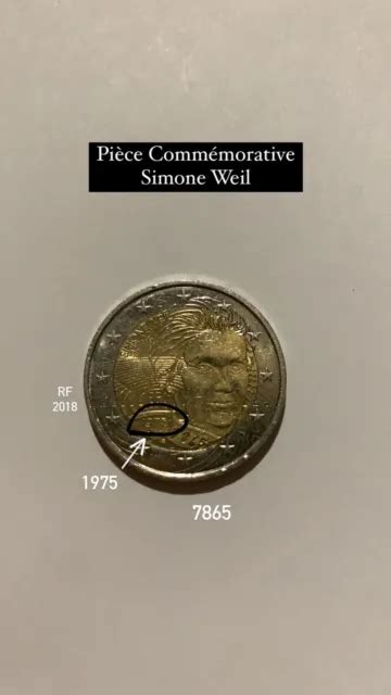 2018 FRENCH COMMEMORATIVE Simone Veil 2 Euro Coin 871 70 PicClick
