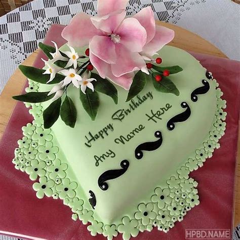 Beautiful Flowers Birthday Cake With Name Home Alqu
