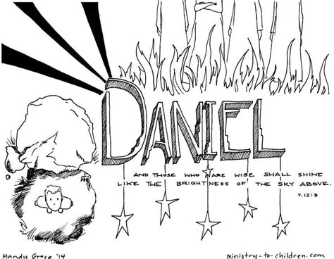 Book Of Daniel Bible Coloring Page