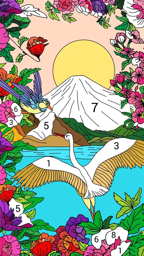 Free Colour By Numbers App Looking For A Fun Relaxing And Addicting