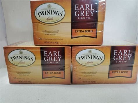 Twinings Earl Grey Extra Bold Tea 20 Count For Sale Online Ebay
