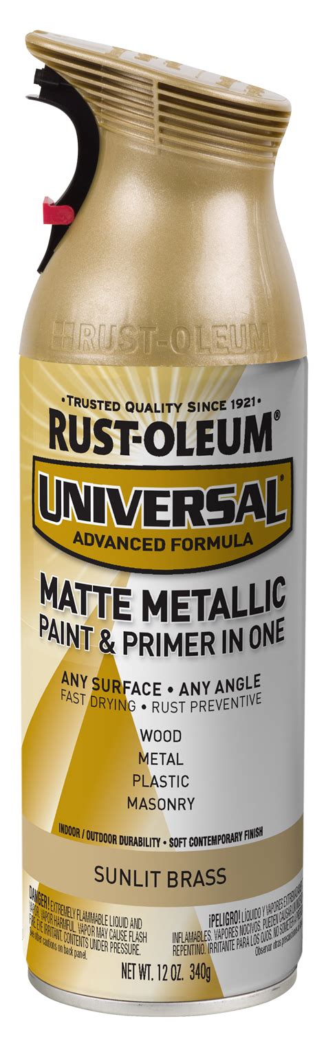 Sunlit Brass Rust Oleum Universal All Surface Matte Metallic Spray