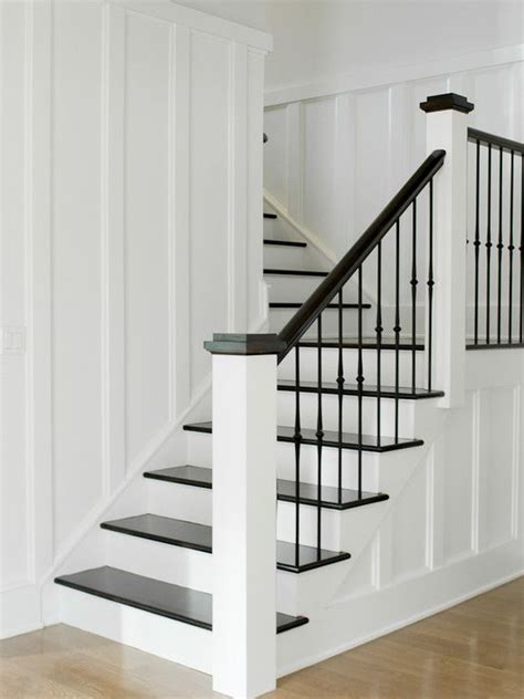 Retro olde brass, refreshing brushed aluminum, and modern farmhouse satin black that can also be used horizontally. farmhouse-staircase | Staircase decor, House stairs, Interior stairs