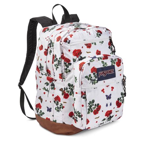 Jansport Cool Student Backpack Floral White Backpacks Student