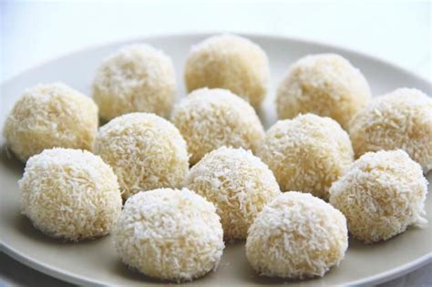 Boules coco au miel lait concentré sucré recette