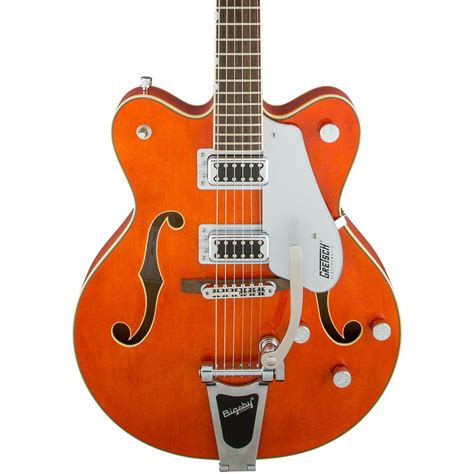 Gretsch Guitars G5422T Electromatic Double Cutaway Hollowbody Electric Guitar Orange Stain ...