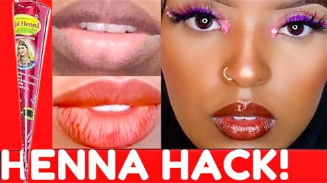 How To Use Red Henna As A Lipstick 👄 💄 Check Out The Result Youtube