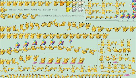 Custom Edited Pokémon Generation 1 Customs 025 Pikachu The
