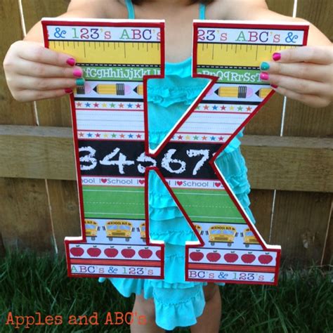 K Is For Kindergarten Apples And Abcs