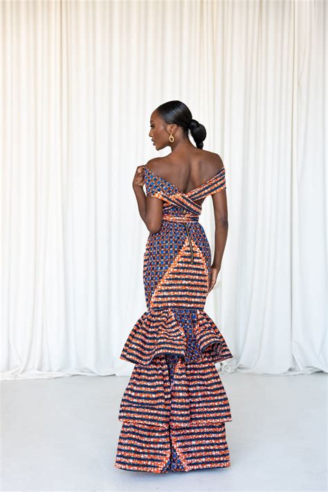 Fimi Mermaid Maxi Infinity Dress In 2023 African Print Dress Designs