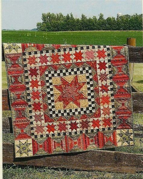 Red Quilt Primitive Folk Art Primitive Quilts Country Quilts