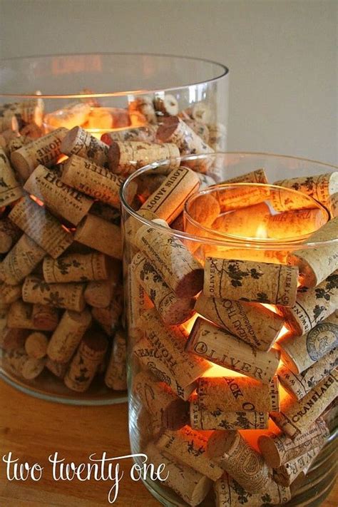 25 things you can diy with corks wine cork candle wine cork candle holder cork candle