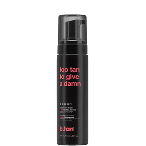 B Tan Too Tan to Give a Damn Self Tanning Mousse Σώματος 200ml Skroutz gr