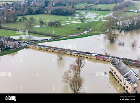 Aerial Photograph Shows The Extent Of The Flooding In St Ives